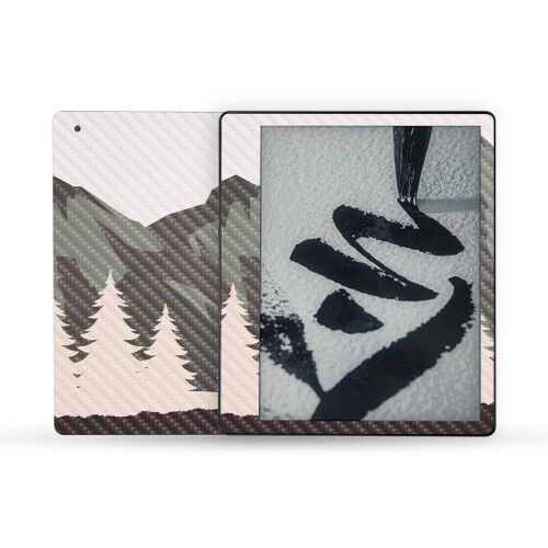 MightySkins Skin Fibra de Carbono Compatível com Amazon Kindle Scribe (2022) - Forest Range
