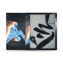 MightySkins Carbon Fiber Skin yhteensopiva Amazon Kindle Scribe (2022) Full Wrap kanssa - Glow Basketball | Teksturoitu hiilikuituviimeistely | Helpp