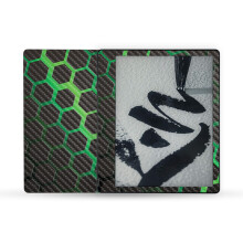 MightySkins Carbonfaser-Skin, kompatibel mit Amazon Kindle Scribe (2022), vollstndige Umhllung  Grnes Hexagon | Schtzende strukturierte Carb