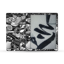 MightySkins Carbonfaser-Skin, kompatibel mit Amazon Kindle Scribe (2022), vollstndige Umhllung  Mono Hip Hop | Schtzende strukturierte Carbon