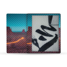 MightySkins Carbonfaser-Skin, kompatibel mit Amazon Kindle Scribe (2022), vollstndige Umhllung  Monument Valley | Strukturiertes Carbonfaser-F