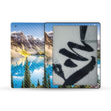 MightySkins Carbonfaser-Skin, kompatibel mit Amazon Kindle Scribe (2022), vollstndige Umhllung  Mountain Lake | Schtzende strukturierte Carbo