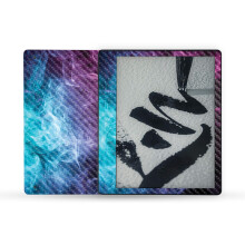 MightySkins Carbonfaser-Skin, kompatibel mit Amazon Kindle Scribe (2022), vollstndige Umhllung  Mystic Smoke | Schtzende strukturierte Carbon
