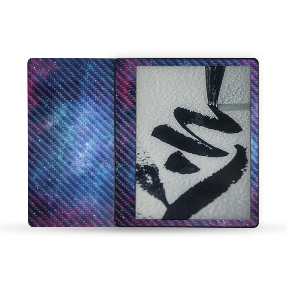 Mightyskins Carbon Fiber Skin Compatible With Amazon Kindle Scribe (2022) Full Wrap - Nebula | Protective Textured Carbon Fiber Finish | Easy To Apply 197560695194