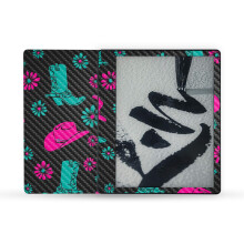 MightySkins Carbonfaser-Skin, kompatibel mit Amazon Kindle Scribe (2022), vollstndige Umhllung  Neon Cowgirl | Schtzende strukturierte Carbon
