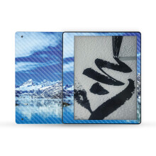 MightySkins Carbonfaser-Skin, kompatibel mit Amazon Kindle Scribe (2022), vollstndige Umhllung  Sky Lake | Schtzende strukturierte Carbonfase
