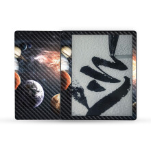 MightySkins Carbonfaser-Skin, kompatibel mit Amazon Kindle Scribe (2022), vollstndige Umhllung  Solar Galaxy | Schtzende strukturierte Carbon