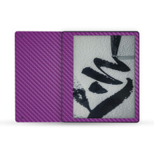MightySkins Skin de Fibra de Carbono Compatível com Amazon Kindle Scribe (2022) - Roxo