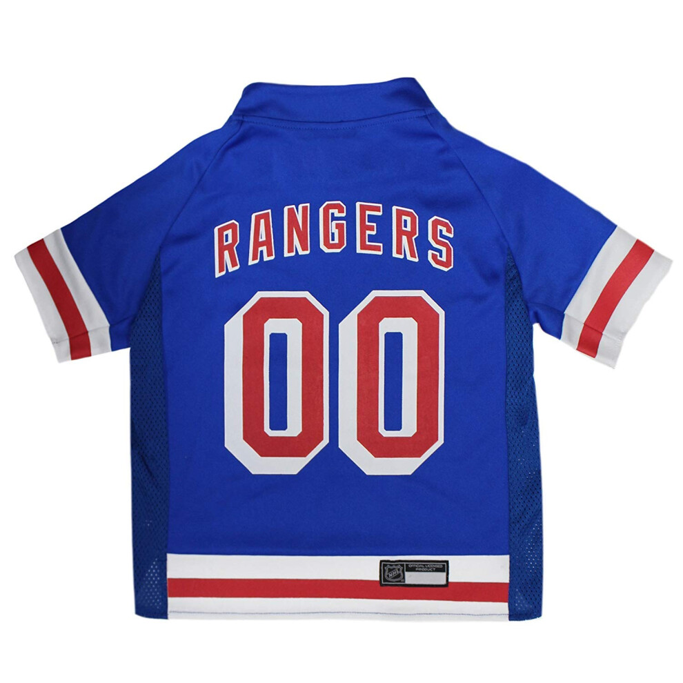 Photos - Dog Clothing Pets First NHL New York Rangers Jersey for Dogs & Cats X-Large. - Let Your Pet Be A Real NHL Fan! NYR-4006-XL