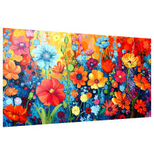 JOOZ Diamond Painting Kits for Adults - DIY 5D Large Diamond Art Kits for Adults Flowers Full Drill Diamond Art Flowers Kit Gem Art Kits for Home W