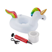 Wireless Express Aqua Jams Floating Speaker & Cup Holder - The Ultimate Bluetooth Floating Speaker & Cup Holder for Summer Fun! (Unicorn)