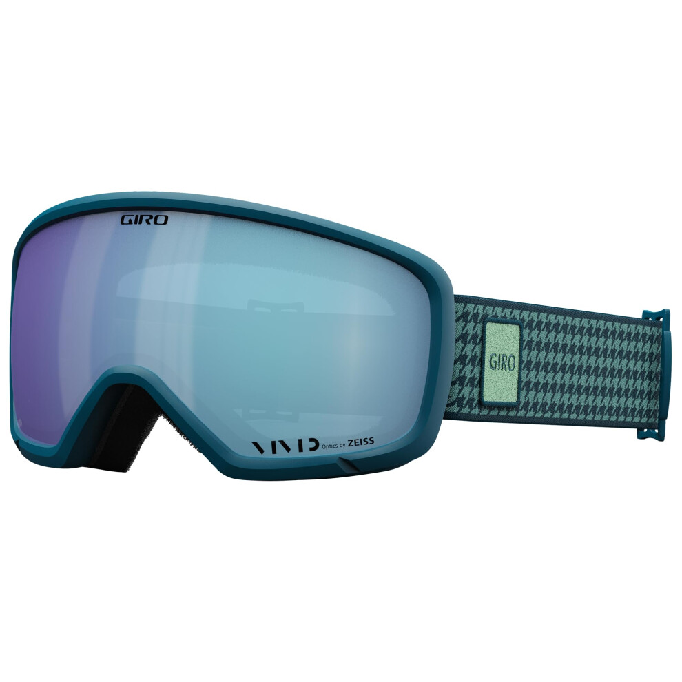 Giro Millie Ski Goggles - Snowboard Goggles For Women & Youth - Ano Harbor Lux Strap With Vivid Royal Lens Blue