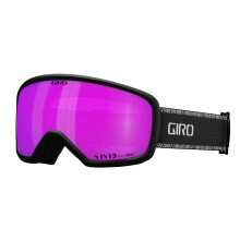 Giro Millie Ski Goggles - Gafas de snowboard para mujeres y jvenes - Correa de colmillo negro/blanco con lente rosa vvida