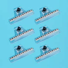 6 Stuks Plastic Muziekboek Klemmen - Blad- en Paginahouder voor Piano, Gitaar, Viool & Lezen