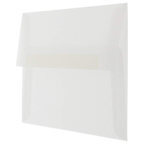 JAM PAPER A10 Translucent Vellum Invitation Envelopes - 6 x 9 1/2 - Clear - 25/Pack 1