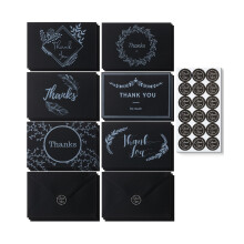 Mr. Pen- Blank Thank You Cards with Envelopes 18 Pack 4x6 Thank You Notes with Envelopes Black Wedding Thank You Cards Wedding Thank You Not