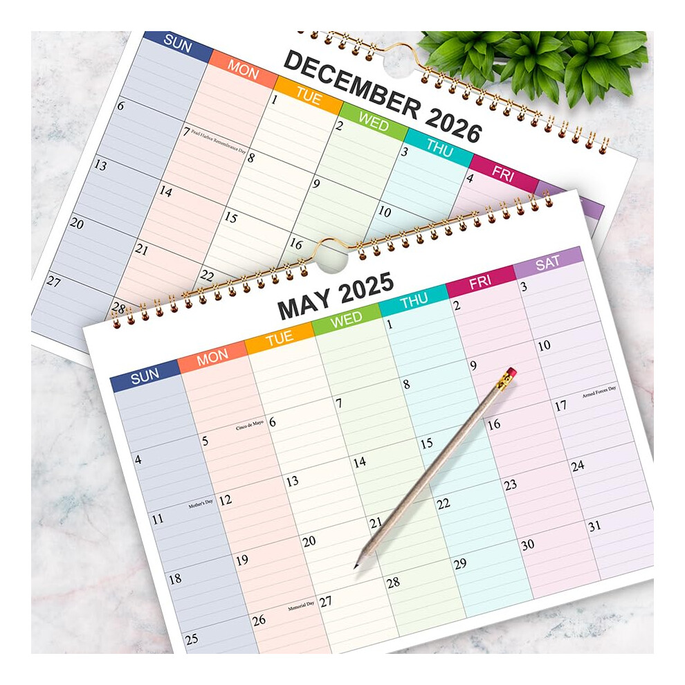 20252026 Calendar Wall Calendar 20252026 Runs from May 2025 to