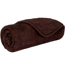 PetAmi vandt?t hunde- og kattet?ppe tissesikkert til sofa Vendbar bl?d fleece Vaskbar 24x32 brun