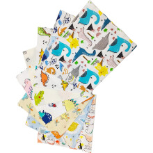 ZGXY Fat Quarter Fabric Bundles 8 pcs/lot 100% Cotton 19.69'' x 19.69'' (50 x 50cm) Quilting Cotton Craft Fabric Pre-Cut Squares Sheets for Patchwor