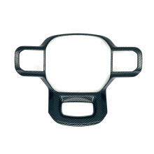 Keptrim for F-150 ABS Carbon Fiber Steering Wheel Cover Trim for 2021 2022 2023 2024 2025 Ford F150 for 2022 Expedition 1pc