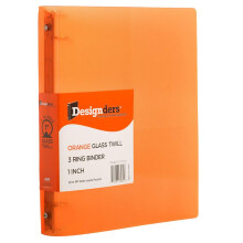 Jampapier plastic 1 inch bindmiddel - oranje 3 ringbinder - individueel verkocht