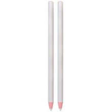 Esschert Design GT134 Paper Wrapped Permanent Wax Pencils 2-Pack White