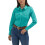 Wrangler Wrangler Western Damen Retro Button-Down Hemd, Helles Aqua 1