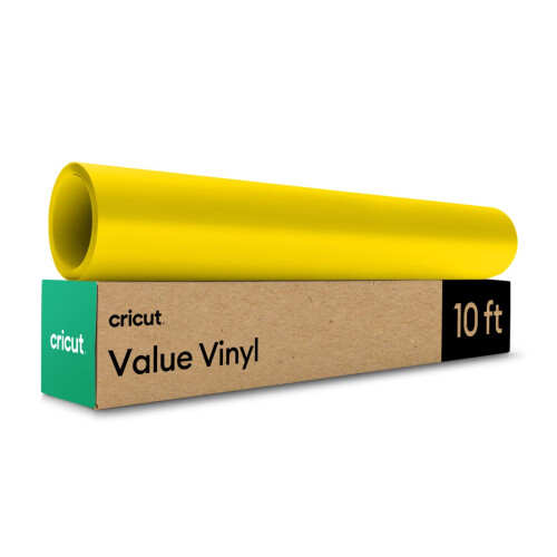 Cricut Value Permanent Vinyl  Matte Yellow (12in x 10ft Roll)