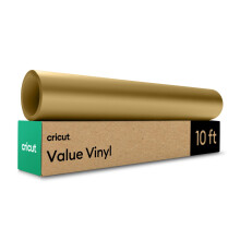 Cricut Value Permanent Vinyl Matt Gold (12 Zoll x 10 Fu Rolle)
