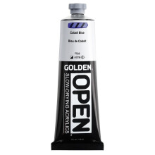 OPEN Slow-Drying Acrylics by GOLDEN Cobalt Blue 5 fl oz. tube Professional Acrylic Paint Semi-Opaque