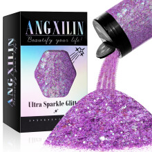 ANGXILIN Holografick robustn trpytky 190 g/6,7 oz robustn a jemn smen trpytky s laserovmi flitry pro trpytky na vrobu perku z epoxidov pry