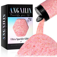ANGXILIN Holografick robustn trpytky 190g/6,7oz robustn a jemn smen trpytky hromadn laserov flitry pro trpytky na vrobu perku z epoxidov
