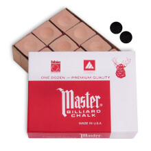 Master Chalk Master Billiard Pool Cue Chalk di qualit premium - 1 dozzina - Prodotto negli Stati Uniti + 2 pezzi di punti di qualit per biliard