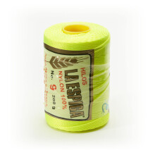 Espiga nr. 9-100% nylon Omega-koord voor breien en haken - 85 neongeel