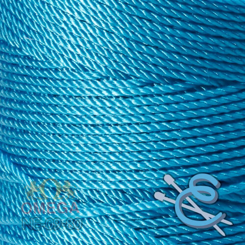 Espiga N 9-100% Nylon Omega String Cord para Tric e Croch - 80 Turquesa 1