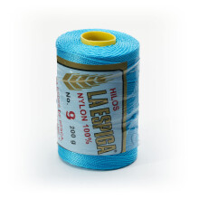 Espiga No. 9 - Cord   n Omega 100% Nylon para Tejer y Ganchillo - 80 Turquesa