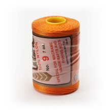 Espiga No. 9-100% Nylon Omega String Cord for Knitting and Crochet - 12 Orange