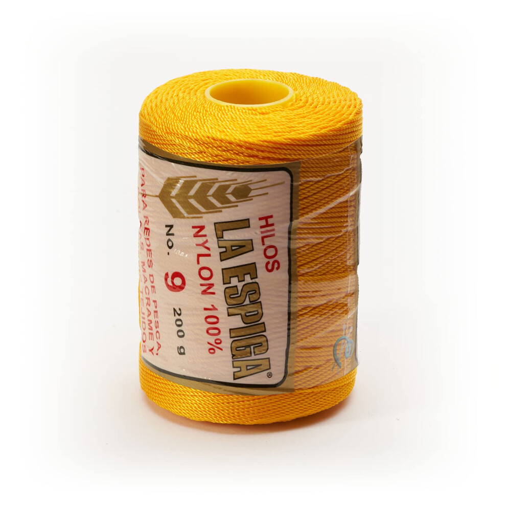 Espiga No. 9-100% Nylon Omega Draad voor Breien en Haken - 13 Geel