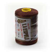Espiga No. 9-100% Nylon Omega String Cord for Knitting and Crochet - 18 Dark Brown