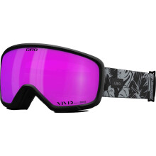 Giro Millie Ski Goggles - Goggles de snowboard para mujeres y jvenes - correa de lux botnica negra y gris con lente rosa vvida