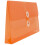 JAM PAPER Plastic Envelopes with Button & String Tie Closure - #10 Business Booklet - 5 1/4 x 10 - Orange - 12/Pack 4