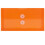 JAM PAPER Plastic Envelopes with Button & String Tie Closure - #10 Business Booklet - 5 1/4 x 10 - Orange - 12/Pack 1