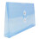 JAM PAPER Envelopes Plásticos com Fecho de Botão e Corda - #10 - 5 1/4 x 10 - Azul - 12/Pack 3