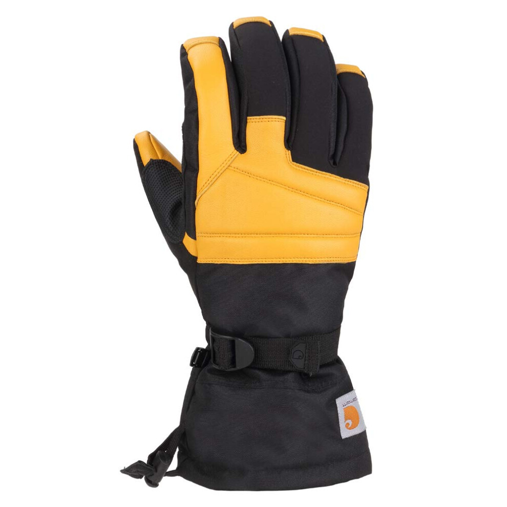 Carhartt mens Snap Insulated Work Cold Weather Gloves  Black Barley  Large US