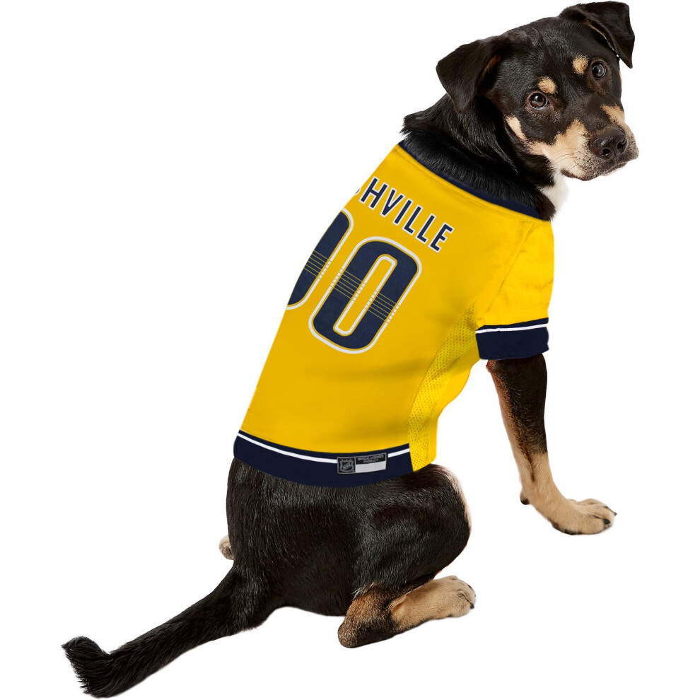 Photos - Dog Clothing Pets First NHL Pet Jersey - Nashville Predators Dog Jersey XX-Large. A Premium Big Jersey for Dogs & Cats to Look just Like
