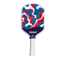 Piatkowe wioslo Pickleball Zatwierdzone w USA Pickleball Trwale wlkno weglowe, termoformowana konstrukcja typu unibody Rdzen o strukturze plastra mi