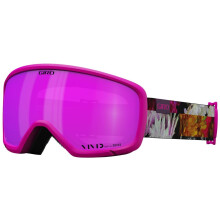 Giro Millie Ski Goggles - Snowboard Goggles for Women & Youth - Flower Data Mosh Strap con lente rosa vvida