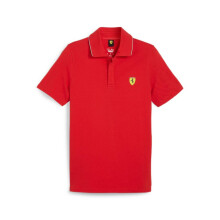 PUMA Polo Ferrari Race Masculino, Rosso Corsa SS24, Grande