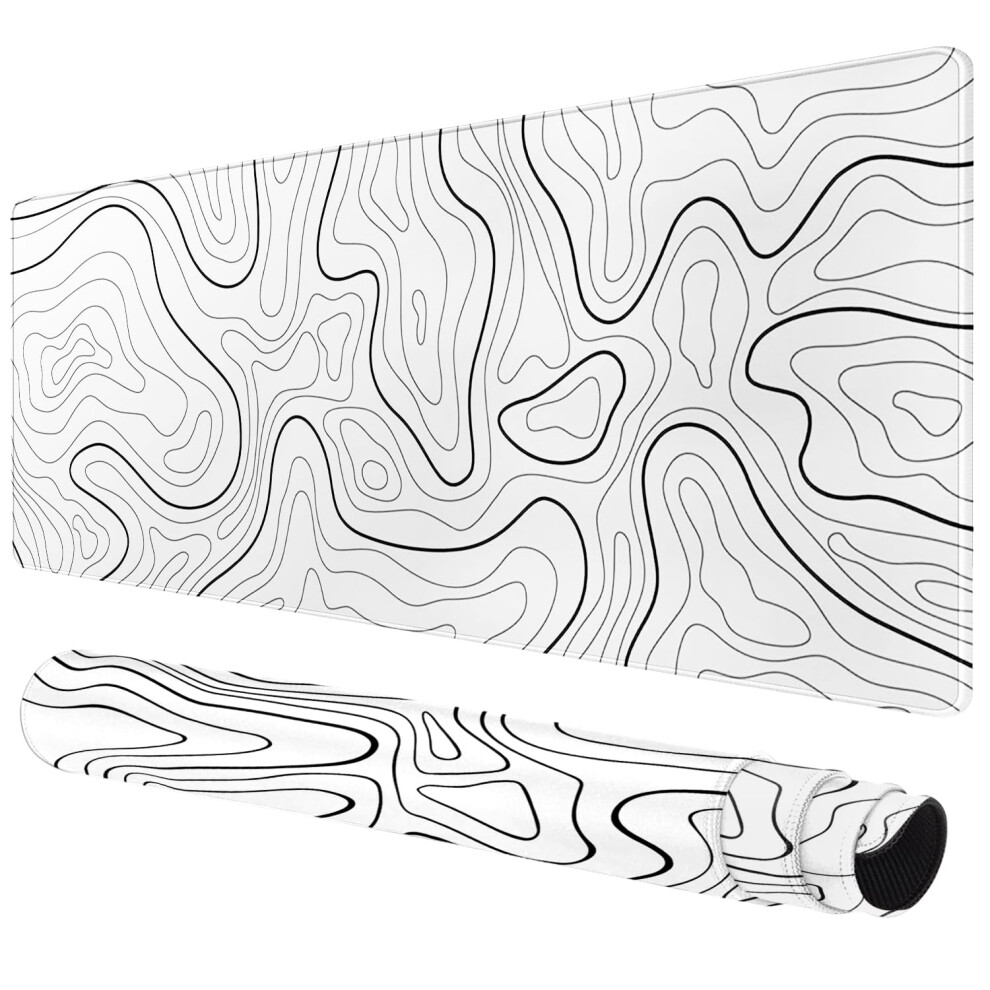 Duza Podkladka Myszy Do Biurka - Myszy Do Gier Z Nie Poslizgowa Podstawa Krawedzi Biurka Biurka Do Klawiatury I Myszy-image