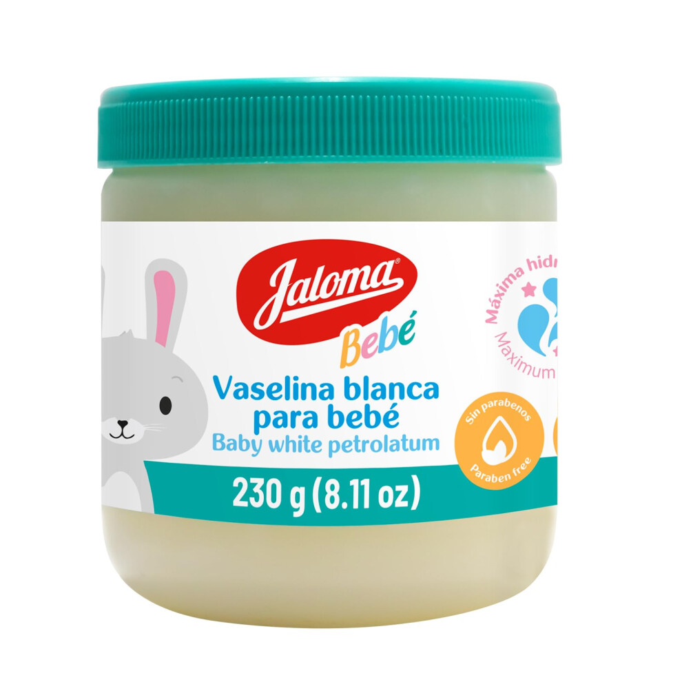 JALOMA Baby Petrolatum  Baby Vaseline Moisturizes and Softens Baby Skin  8.11 Oz Jar